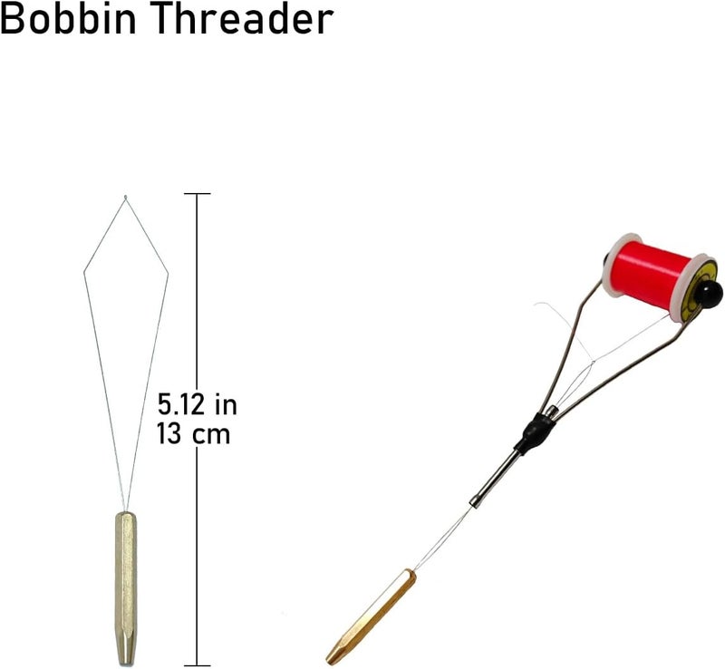 FIOTCEL Fly Tying Tool Kit for Beginners - Complete Starter Set with Bobbin, Whip Finisher, Threader, Tippet Clippers, Scissors & Bodkin for Handcrafting Artificial Fishing Flies - Image 4
